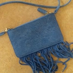 Crossbody suede purse